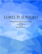 Lord, it is night TTBB choral sheet music cover